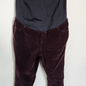 Burgundy maternity cords